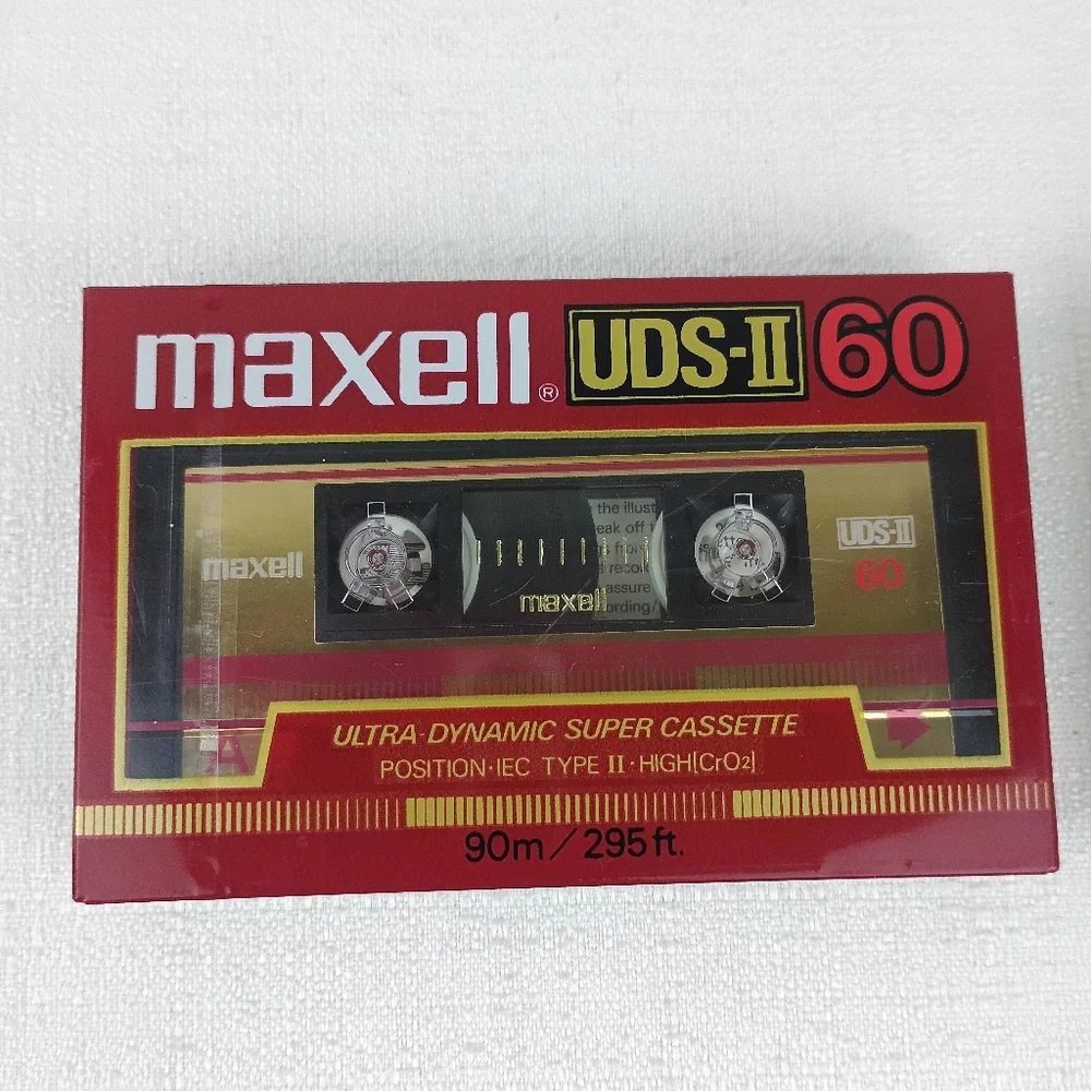 MAXELL UDS-II 60 Blank tape audio Sony HF60 Normal Bias type I normal Sealed.